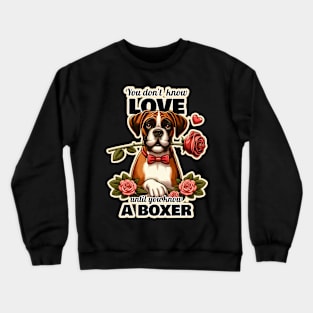 Boxer Valentine's day Crewneck Sweatshirt